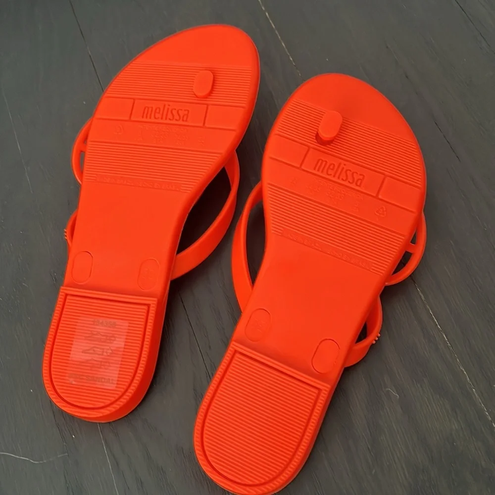 NWT Mini Melissa Harmonic flip flop new fly sandal size 3 - Picture 8 of 12